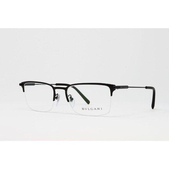 Bvlgari Men's Eyeglasses Optical BV1096 128 Matte Black 55mm NEW - Picture 1 of 5